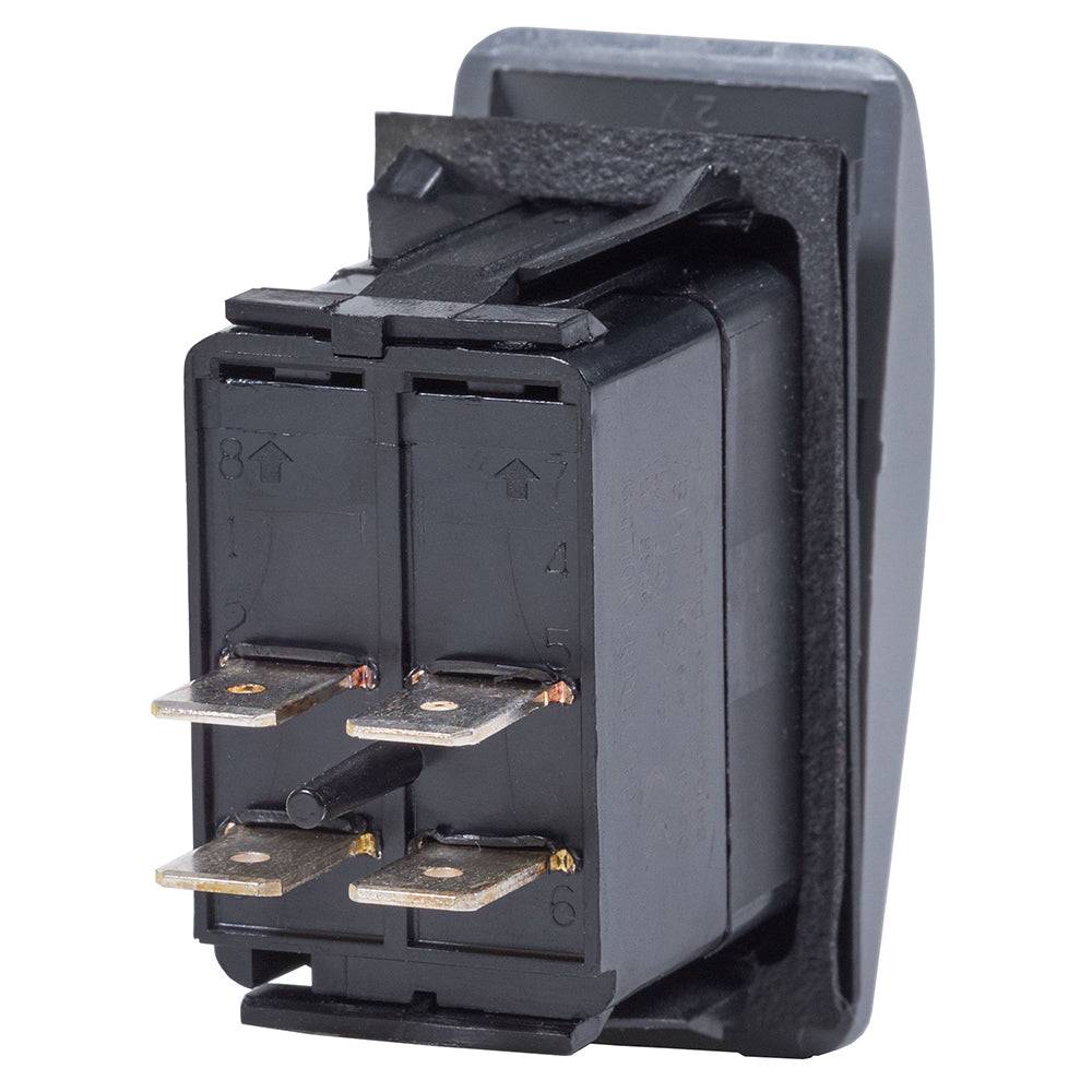 Blue Sea 7935 Contura II Switch DPST Black - OFF-(ON) [7935] - Twin Screws Marine Service