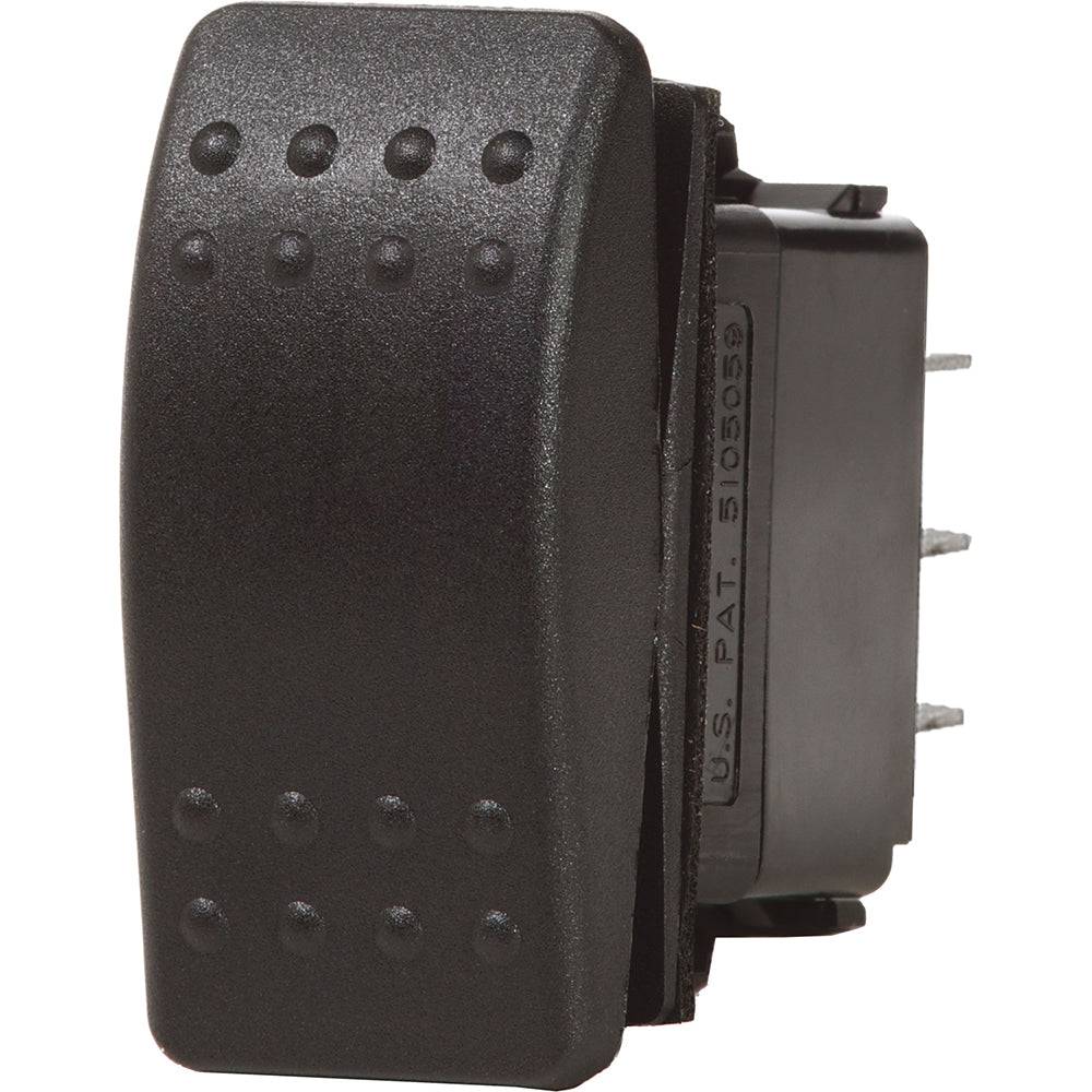 Blue Sea 7938 Contura II Switch DPDT Black - (ON)-OFF-(ON) [7938] - Twin Screws Marine Service
