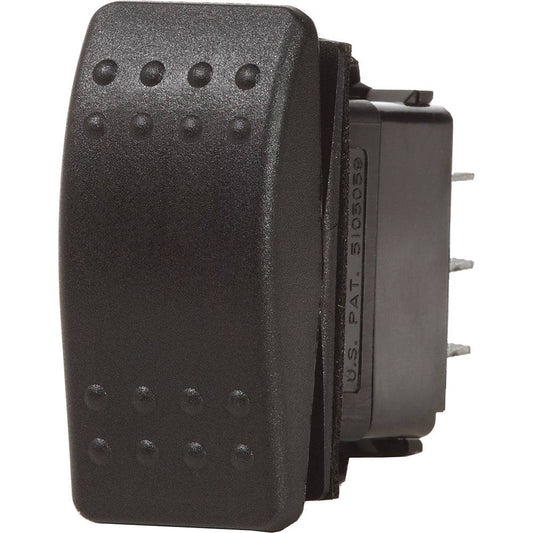 Blue Sea 7938 Contura II Switch DPDT Black - (ON)-OFF-(ON) [7938] - Twin Screws Marine Service