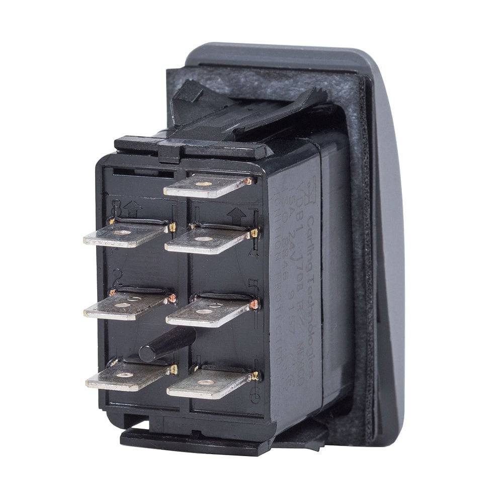 Blue Sea 7939 Contura II Switch DPDT Black - ON-ON [7939] - Twin Screws Marine Service