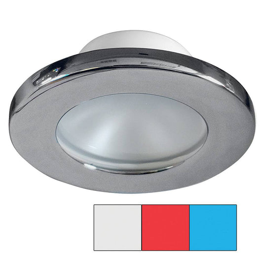 i2Systems Apeiron A3120 Screw Mount Light - Red, Cool White & Blue - Brushed Nickel Finish [A3120Z-41HAE] - Twin Screws Marine Service