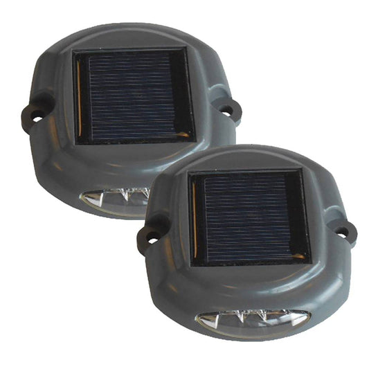 Dock Edge Docklite Solar Dock & Deck Light - 2-Pack [96-262-F] - Twin Screws Marine Service