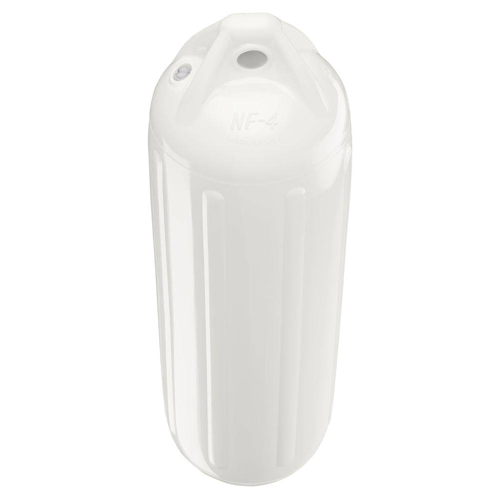 Polyform NF-4 Heavy Duty Twin Eye Fender 6.4" X 21.6" - White [NF-4 WHITE] - Twin Screws Marine Service