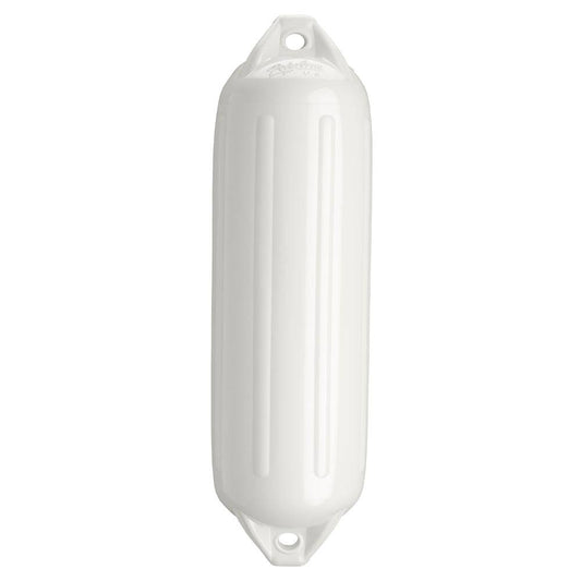 Polyform NF-4 Heavy Duty Twin Eye Fender 6.4" X 21.6" - White [NF-4 WHITE] - Twin Screws Marine Service