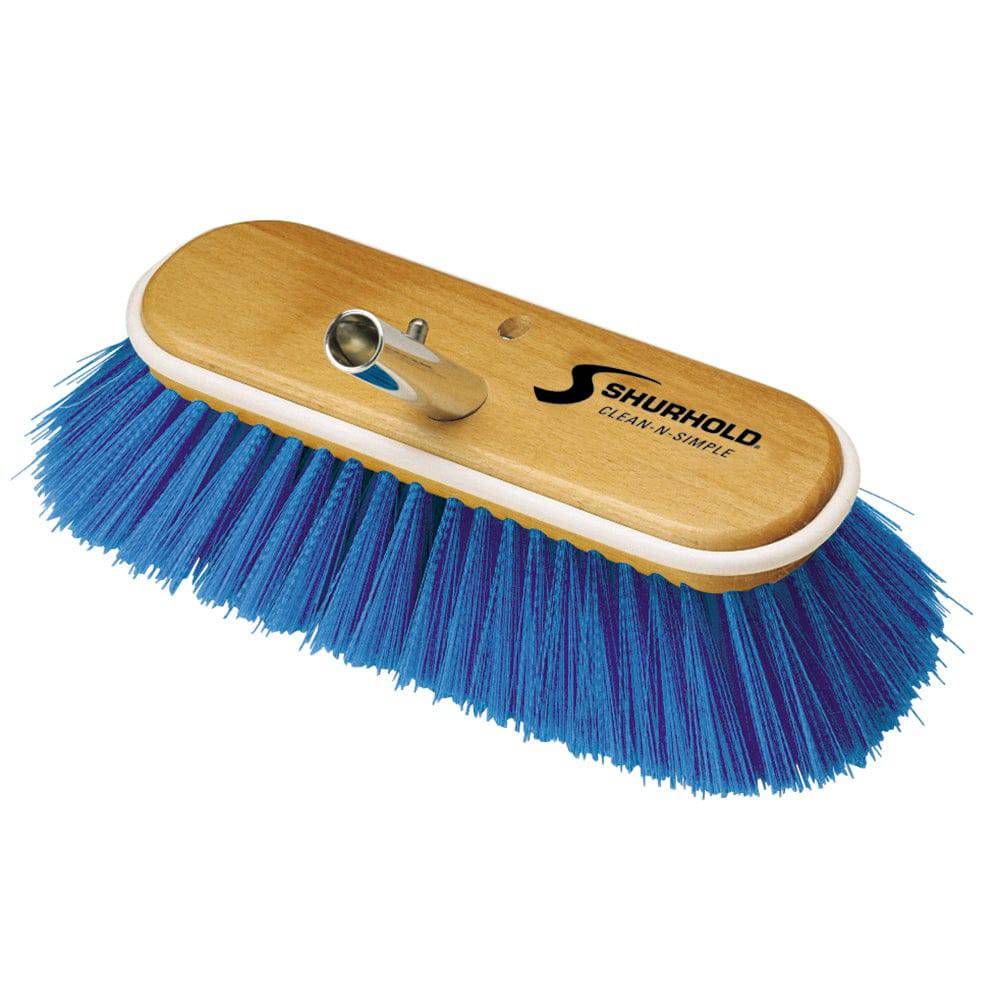 Shurhold 10" Extra-Soft Deck Brush - Blue Nylon Bristles [975] - Twin Screws Marine Service