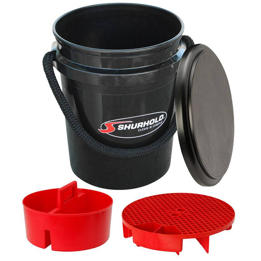 Shurhold One Bucket Kit - 5 Gallon - Black [2462] - Twin Screws Marine Service