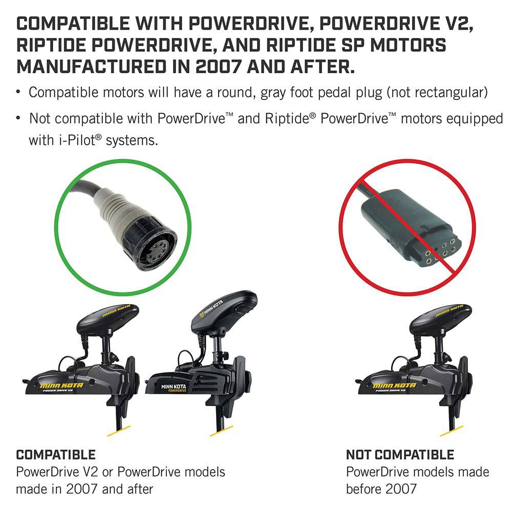 Minn Kota PowerDrive Foot Pedal - ACC Corded [1866070] - Twin Screws Marine Service