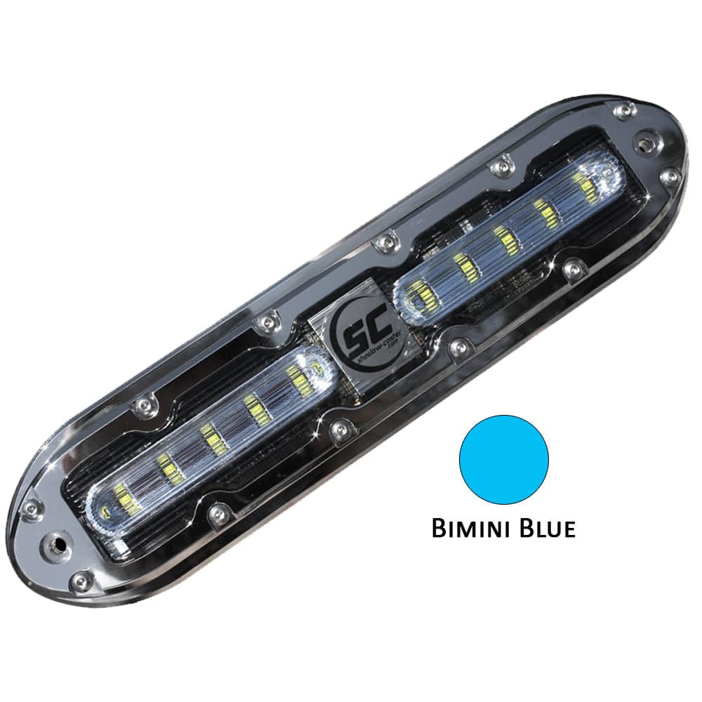 Shadow-Caster SCM-10 LED Underwater Light w/20' Cable - 316 SS Housing - Bimini Blue [SCM-10-BB-20] - Twin Screws Marine Service