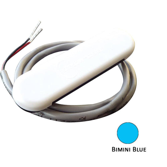 Shadow-Caster Courtesy Light w/2' Lead Wire - White ABS Cover - Bimini Blue - 4-Pack [SCM-CL-BB-4PACK] - Twin Screws Marine Service