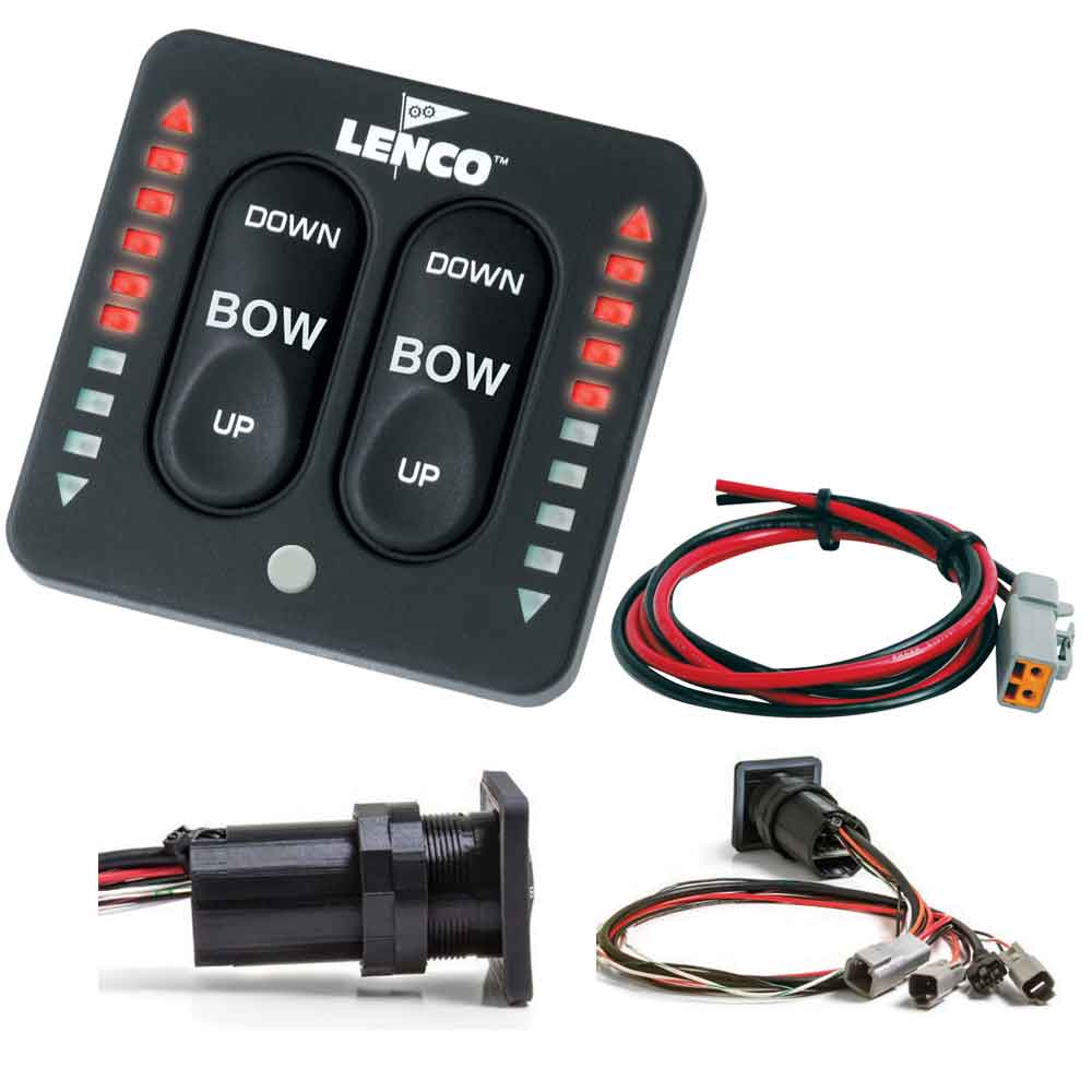 Lenco LED Indicator Integrated Tactile Switch Kit w/Pigtail f/Single Actuator Systems [15170-001] - Twin Screws Marine Service