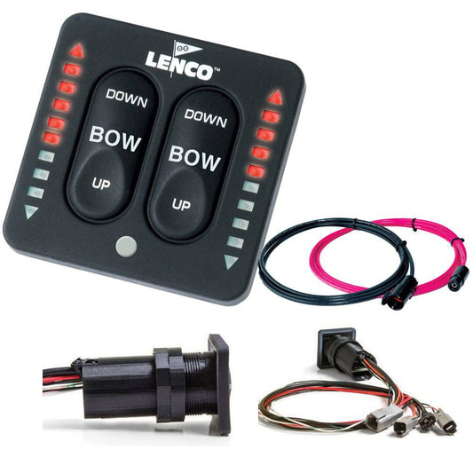 Lenco LED Indicator Integrated Tactile Switch Kit w/Pigtail f/Dual Actuator Systems [15171-001] - Twin Screws Marine Service