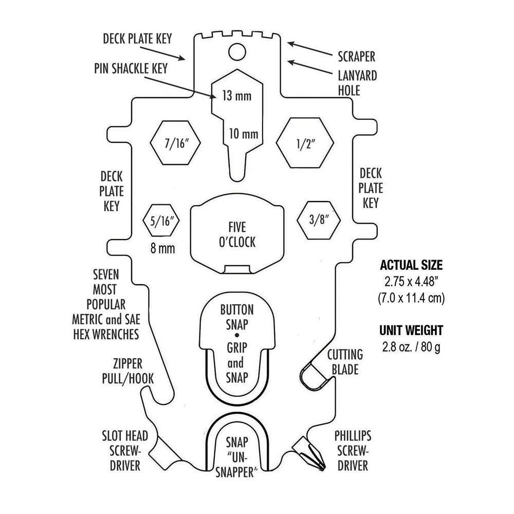 Davis Snap Tool Multi-Key [382] - Twin Screws Marine Service