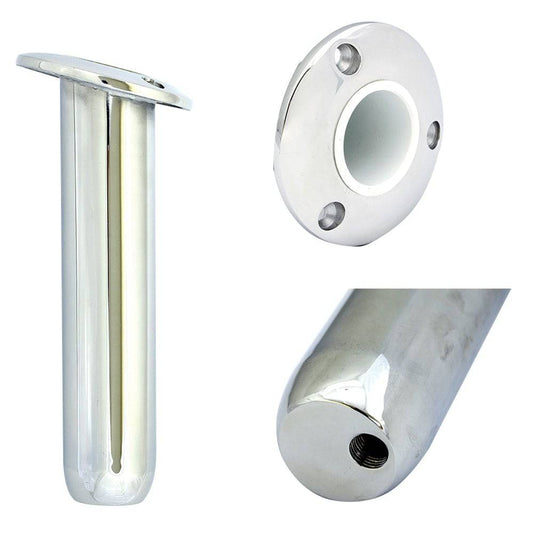 Tigress Round Head Closed Base Rod Holder - 15 Degree - 9" [77901] - Twin Screws Marine Service