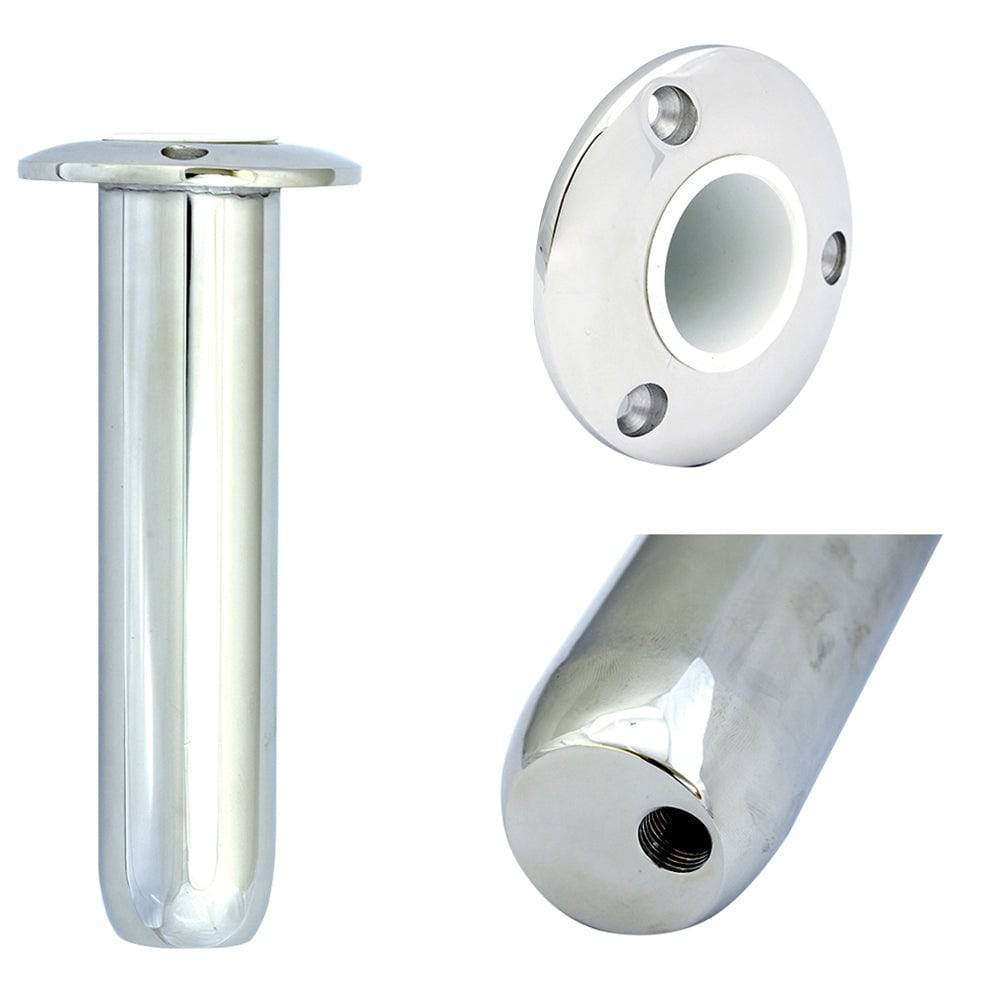 Tigress Round Head Closed Base Rod Holder - 0 Degree - 9" [77902] - Twin Screws Marine Service