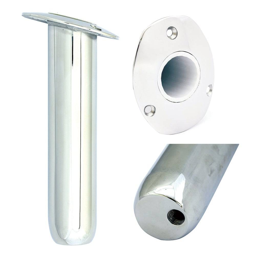 Tigress Oval Head Closed Base Rod Holder - 30 Degree - 9" [88535] - Twin Screws Marine Service