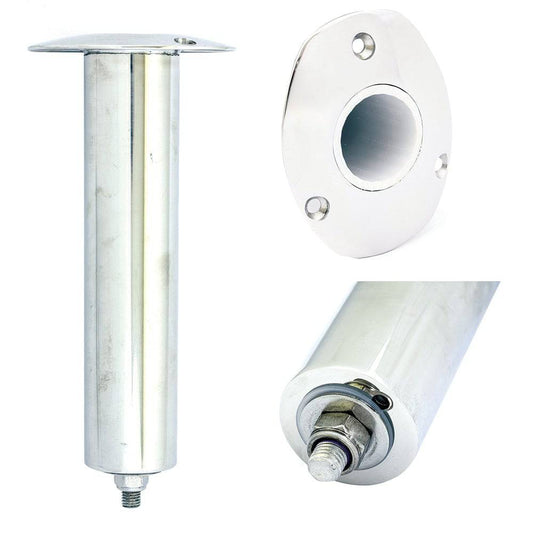 Tigress 3 Hole Swivel Oval Head Rod Holder - 0 Degree - 10-1/2" [88522] - Twin Screws Marine Service