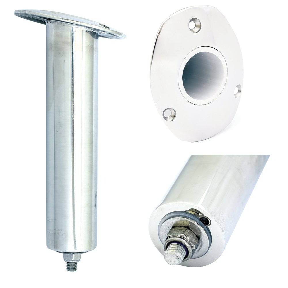 Tigress 3 Hole Swivel Oval Head Rod Holder - 15 Degree - 10-1/2" [88524] - Twin Screws Marine Service