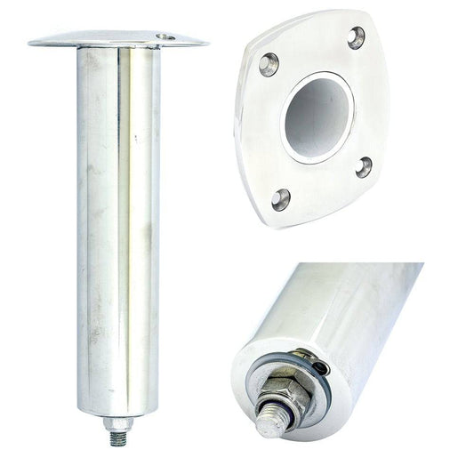 Tigress 4 Hole Extra Long Swivel Rectangular Head Rod Holder - 0 Degree - 12-1/2" [88522XL] - Twin Screws Marine Service
