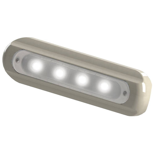 TACO 4-LED Deck Light - Flat Mount - White Housing [F38-8800W-1] - Twin Screws Marine Service