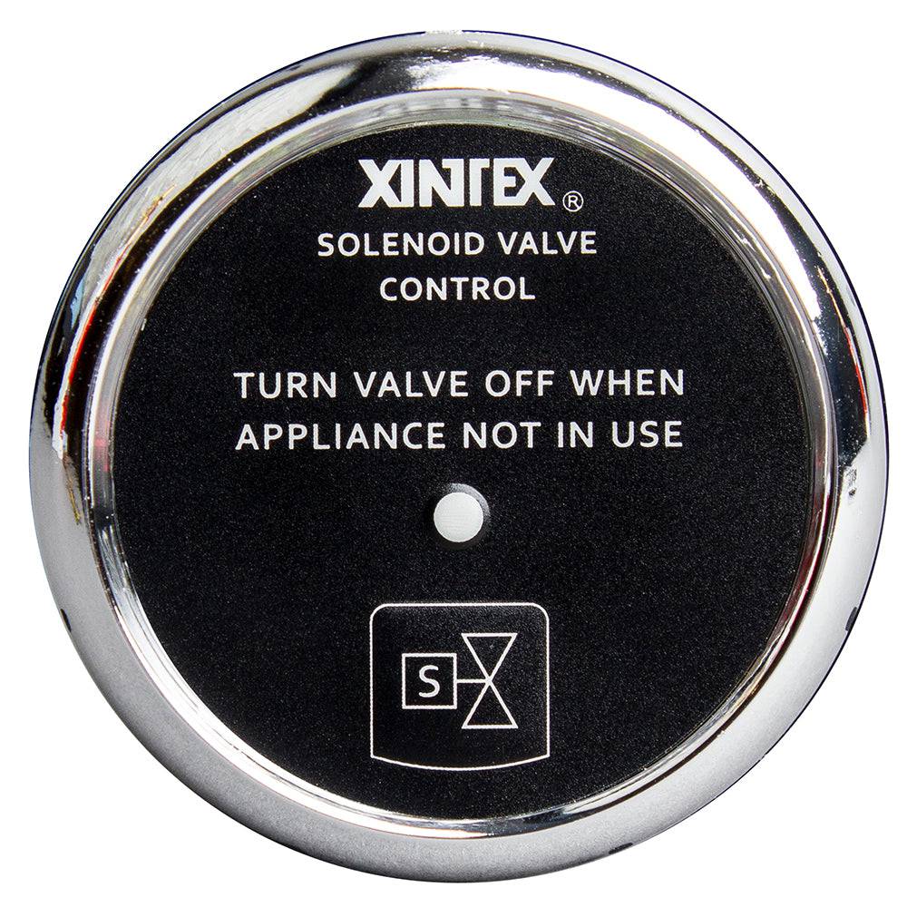 Fireboy-Xintex Propane Control  Solenoid Valve w/Chrome Bezel Display [C-1C-R] - Twin Screws Marine Service