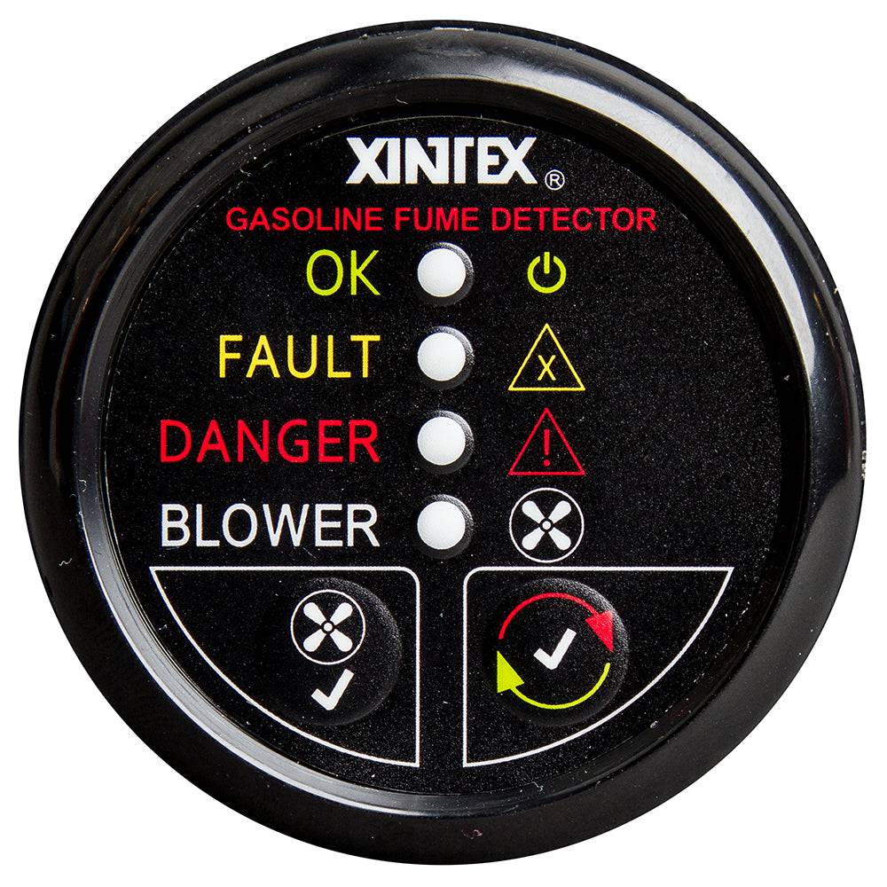 Fireboy-Xintex Gasoline Fume Detector w/Blower Control - Black Bezel - 12V [G-1BB-R] - Twin Screws Marine Service