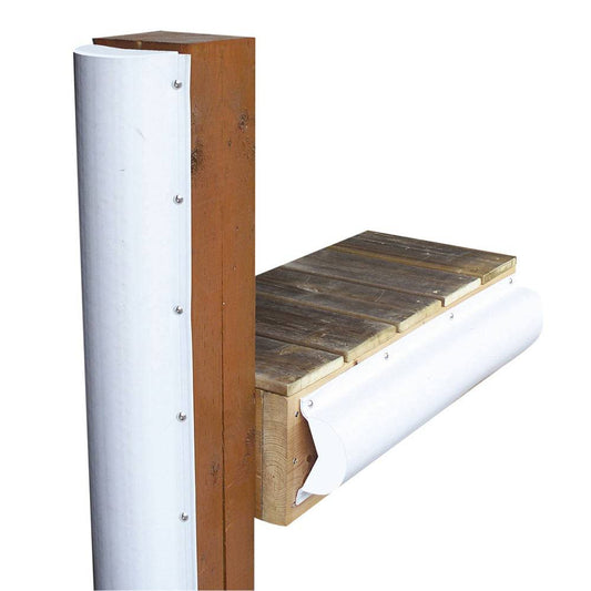 Dock Edge Piling Bumper - One End Capped - 6' - White [1020-F] - Twin Screws Marine Service