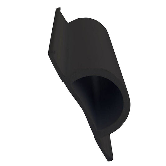 Dock Edge Standard "D" PVC Profile - 16' Roll - Black [1193-F] - Twin Screws Marine Service