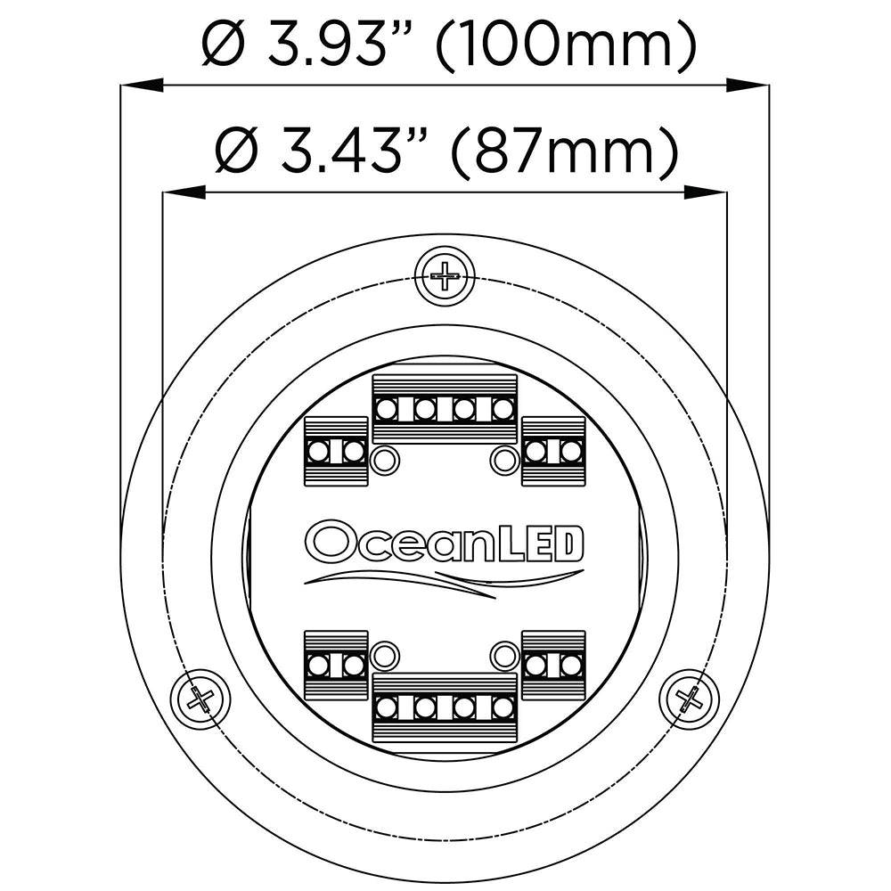OceanLED Sport S3166S Underwater LED Light - Ultra White [012102W] - Twin Screws Marine Service