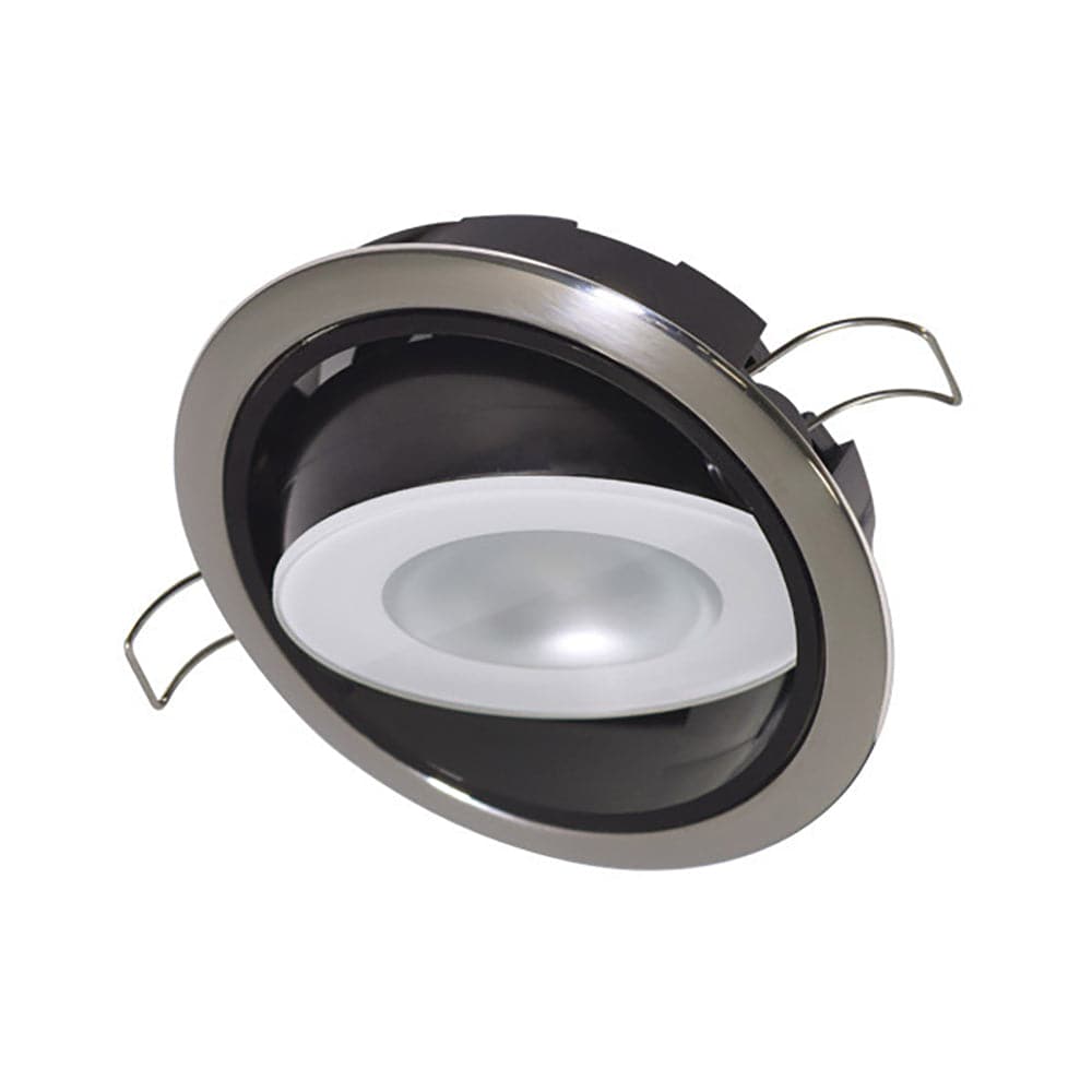 Lumitec Mirage Positionable Down Light - Spectrum RGBW Dimming - Polished Bezel [115117] - Twin Screws Marine Service