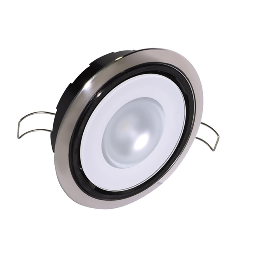 Lumitec Mirage Positionable Down Light - Spectrum RGBW Dimming - Polished Bezel [115117] - Twin Screws Marine Service