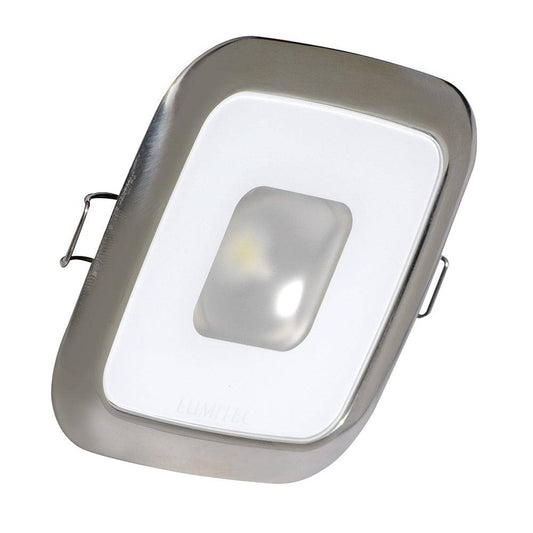 Lumitec Square Mirage Down Light - Spectrum RGBW Dimming - Polished Bezel [116117] - Twin Screws Marine Service