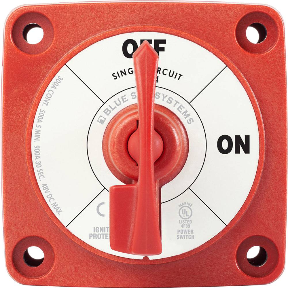 Blue Sea 6004 Single Circuit ON-OFF w/Locking Key - Red [6004] - Twin Screws Marine Service