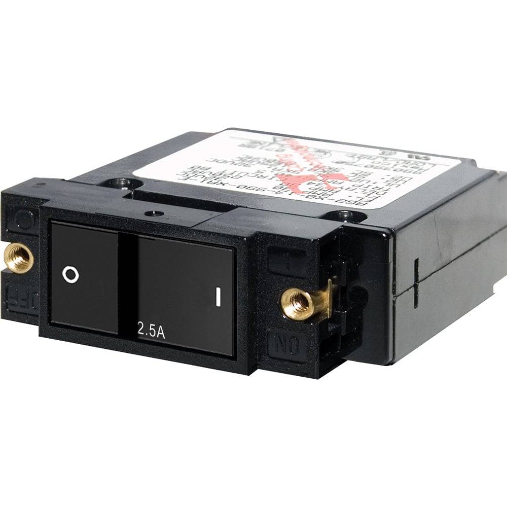 Blue Sea 7399 A-Series Flat Rocker Circuit Breaker - Single Pole - 2.5A [7399] - Twin Screws Marine Service