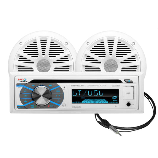 Boss Audio MCK508WB.6 Marine Stereo  6.5" Speaker Kit - White [MCK508WB.6] - Twin Screws Marine Service