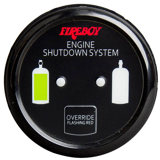 Fireboy-Xintex Deluxe Helm Display w/Gauge Body, LED  Color Graphics f/Engine Shutdown System - Black Bezel Display [DU-RBH-20-R] - Twin Screws Marine Service
