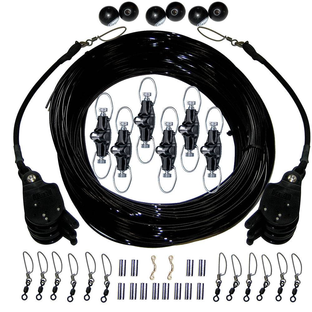 Rupp Triple Rigging Kit W/Lok-Ups  Nok-Outs - 460' Black Mono Cord [CA-0160-MO] - Twin Screws Marine Service