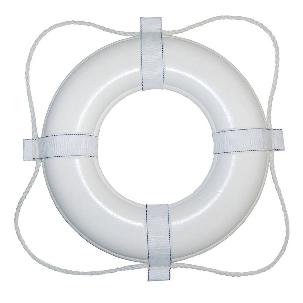 Taylor Made Foam Ring Buoy - 24" - White w/White Grab Line [361] - Twin Screws Marine Service