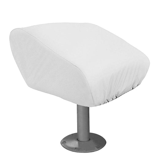 Taylor Made Folding Pedestal Boat Seat Cover - Vinyl White [40220] - Twin Screws Marine Service