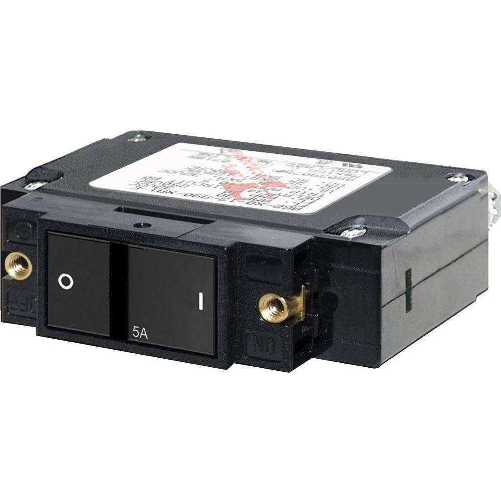 Blue Sea 7540 C-Series Flat Rocker Circuit Breaker - Single Pole - 5A [7540] - Twin Screws Marine Service