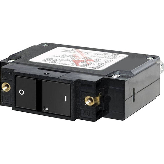 Blue Sea 7540 C-Series Flat Rocker Circuit Breaker - Single Pole - 5A [7540] - Twin Screws Marine Service
