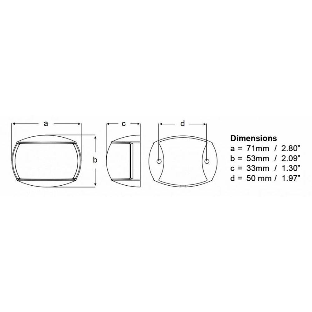 Hella Marine NaviLED Port & Starboard Pair - 2nm - Colored Lens/White Housing [980520811] - Twin Screws Marine Service