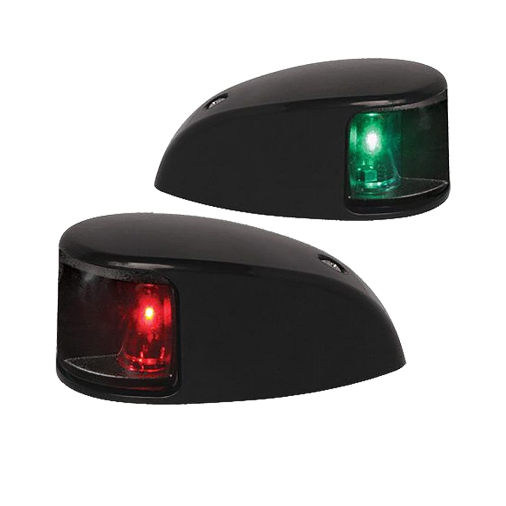 Hella Marine NaviLED Deck Mount Port & Starboard Pair - 2nm - Clear Lens/Black Housing [980620901] - Twin Screws Marine Service