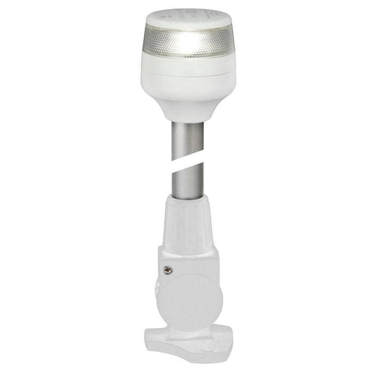 Hella Marine NaviLED 360 Compact All Round Lamp - 2nm - 12" Fold Down Base - White [980960311] - Twin Screws Marine Service