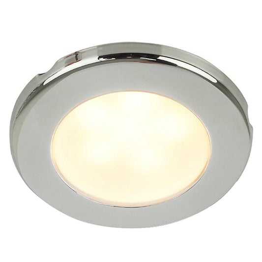 Hella Marine EuroLED 75 3" Round Screw Mount Down Light - Warm White LED - Stainless Steel Rim - 24V [958109121] - Twin Screws Marine Service