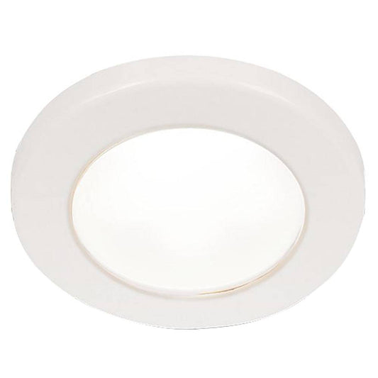 Hella Marine EuroLED 75 3" Round Screw Mount Down Light - White LED - White Plastic Rim - 12V [958110011] - Twin Screws Marine Service