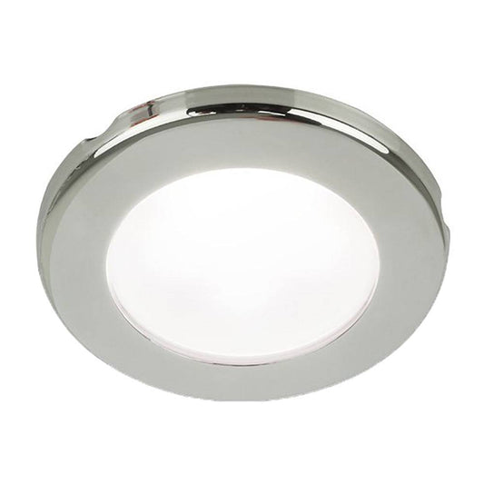 Hella Marine EuroLED 75 3" Round Screw Mount Down Light - White LED - Stainless Steel Rim - 24V [958110121] - Twin Screws Marine Service