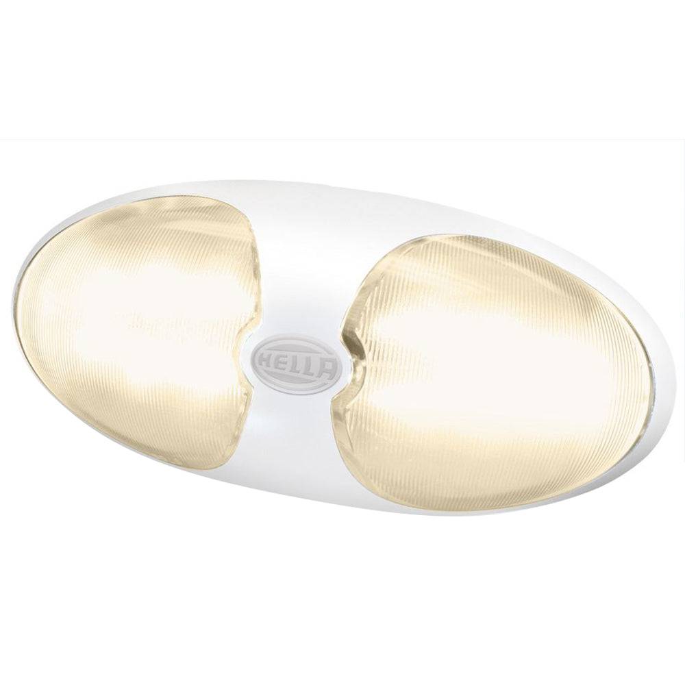 Hella Marine DuraLED 12 Interior/Exterior Lamp - Warm White LED - White Housing [959700701] - Twin Screws Marine Service