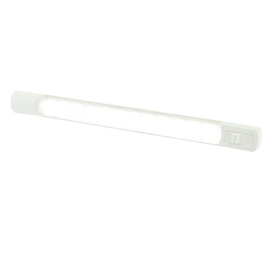 Hella Marine Surface Strip Light w/Switch - White LED - 12V [958123001] - Twin Screws Marine Service