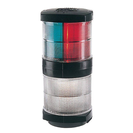 Hella Marine Tri-Color Navigation Light/Anchor Navigation Lamp- Incandescent - 2nm - Black Housing - 12V [002984601] - Twin Screws Marine Service