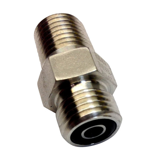 Uflex Powertech Male Connector f/Autopilot to ORF Hose [UPS 4-4 FLO-SS] - Twin Screws Marine Service